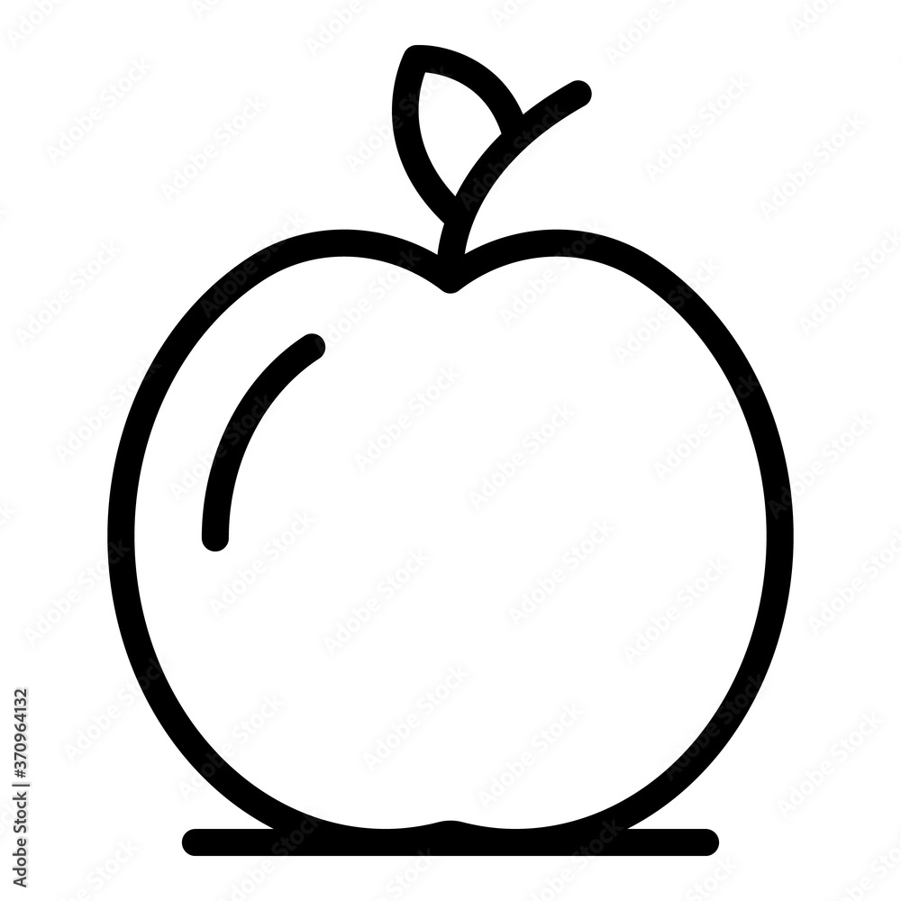 Inclusive education apple fruit icon. Outline inclusive education apple fruit vector icon for web design isolated on white background Inclusive education apple fruit icon. Outline inclusive education apple fruit vector icon for web design isolated on white background