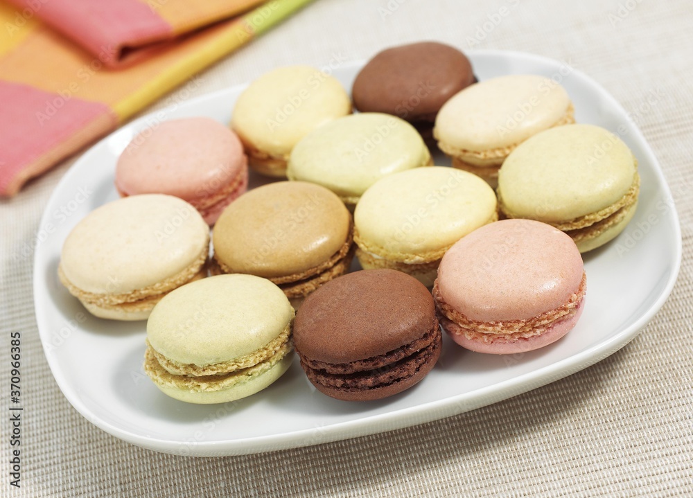 Macaroons on a Plate Macaroons on a Plate