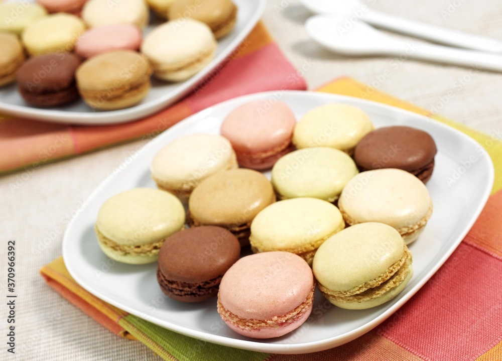 Macaroons on a Plate Macaroons on a Plate