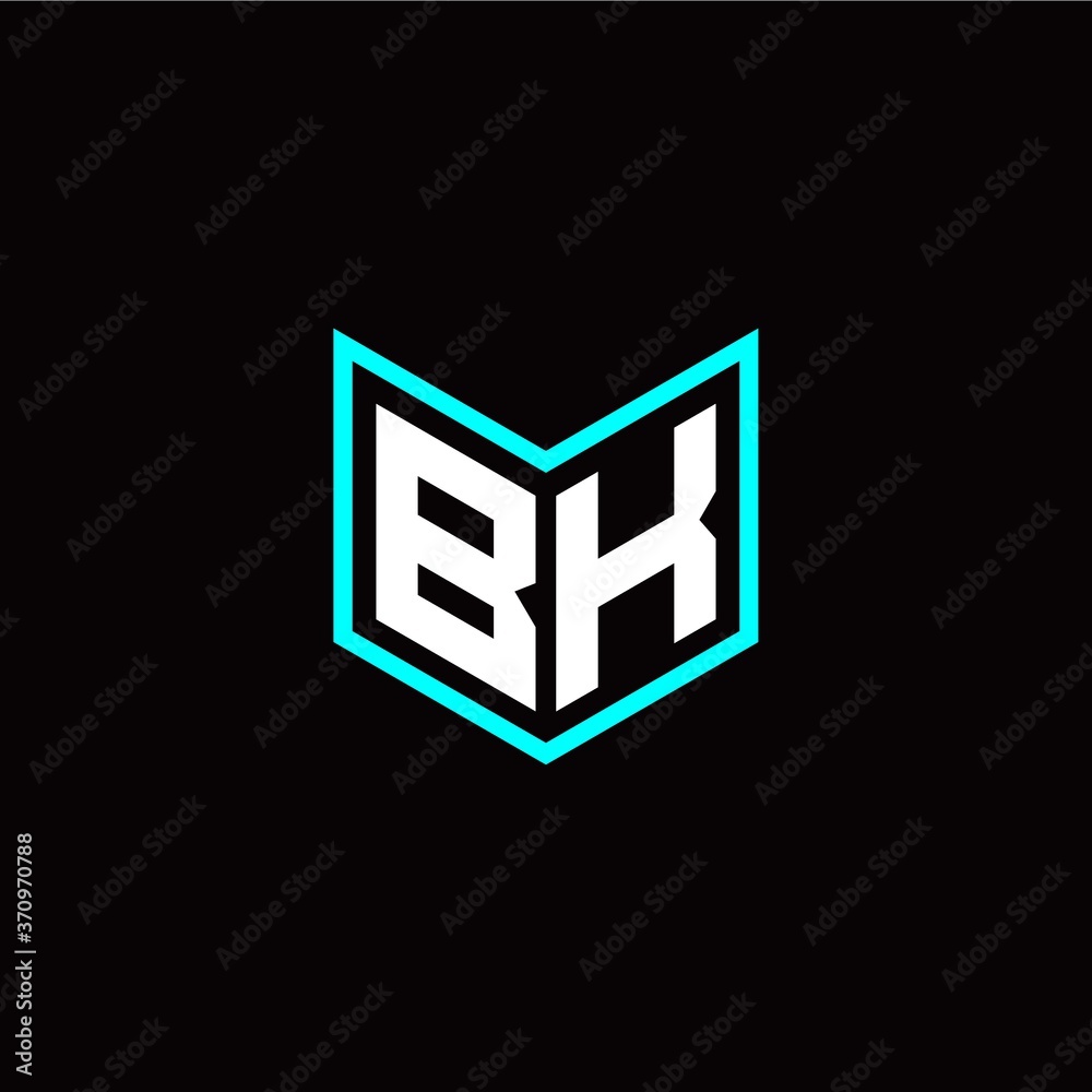 initial B K letter with book style logo template vector initial B K letter with book style logo template vector