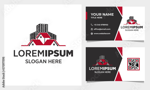 Real estate Logo Design with business card Template
