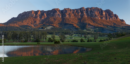 Panorama photo of Mount Roland in Northern part of Tasmania, Australia. photo