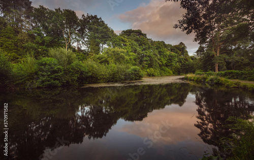 The second lake at Craig y Nos Country park in the Swansea Valley  South Wales UK. 