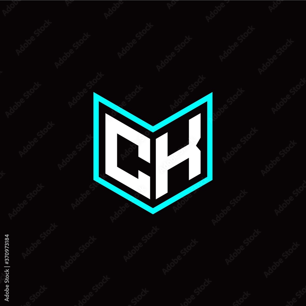 initial C K letter with book style logo template vector initial C K letter with book style logo template vector
