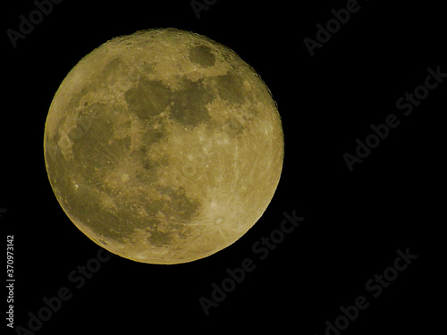 the full moon glowed in the night
