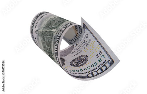 Curved Dollar Currency, New Dollar Image, US Dollar, 3D Render