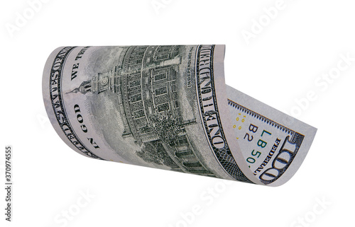 Curved Dollar Currency, New Dollar Image, US Dollar, 3D Render