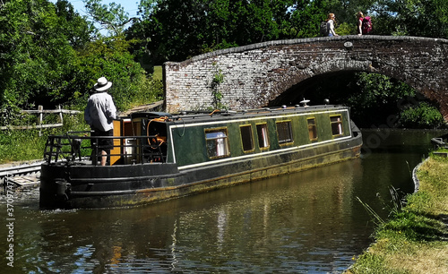 Slika na platnu generic english canal stratford / grand union warwickshire england uk