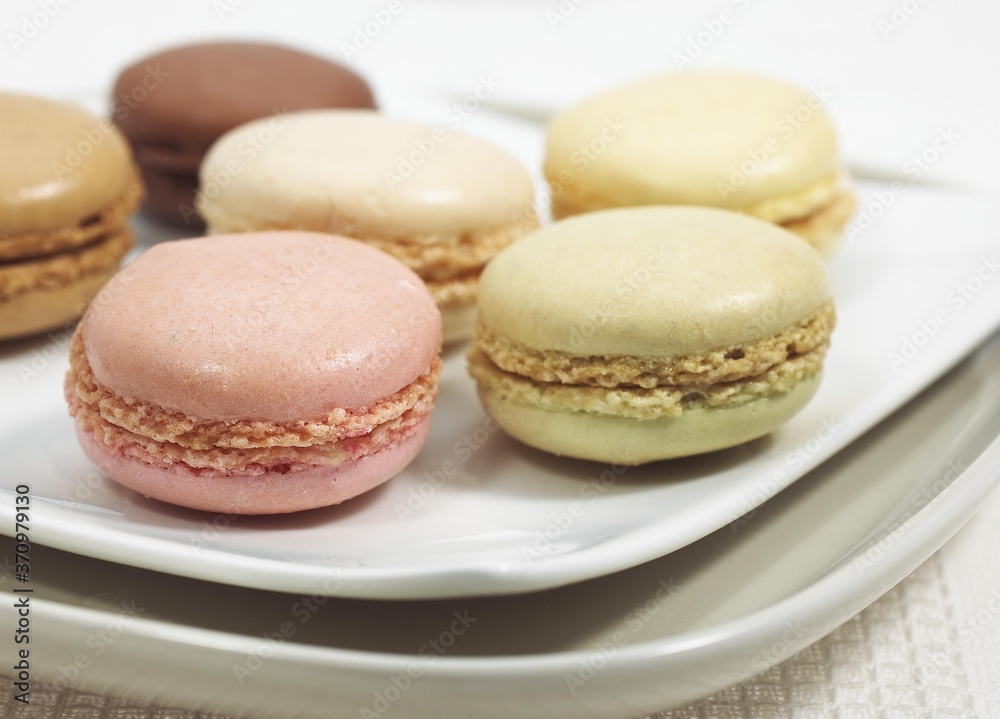 Plate with Macaroons
