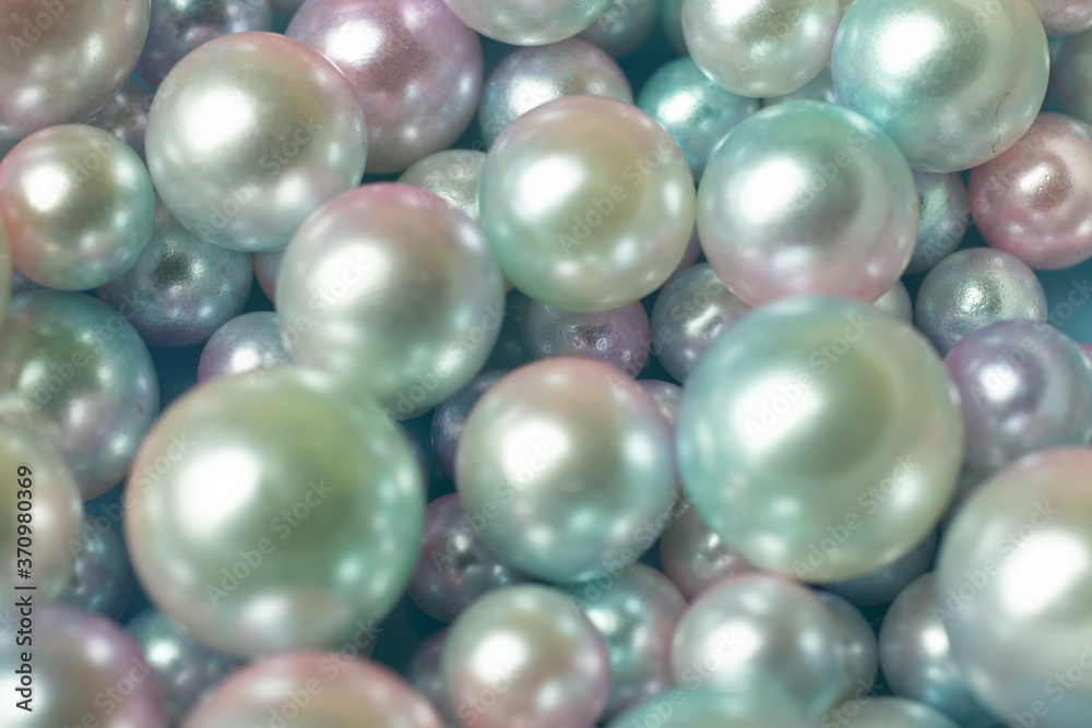 Beatiful bright round pearls background