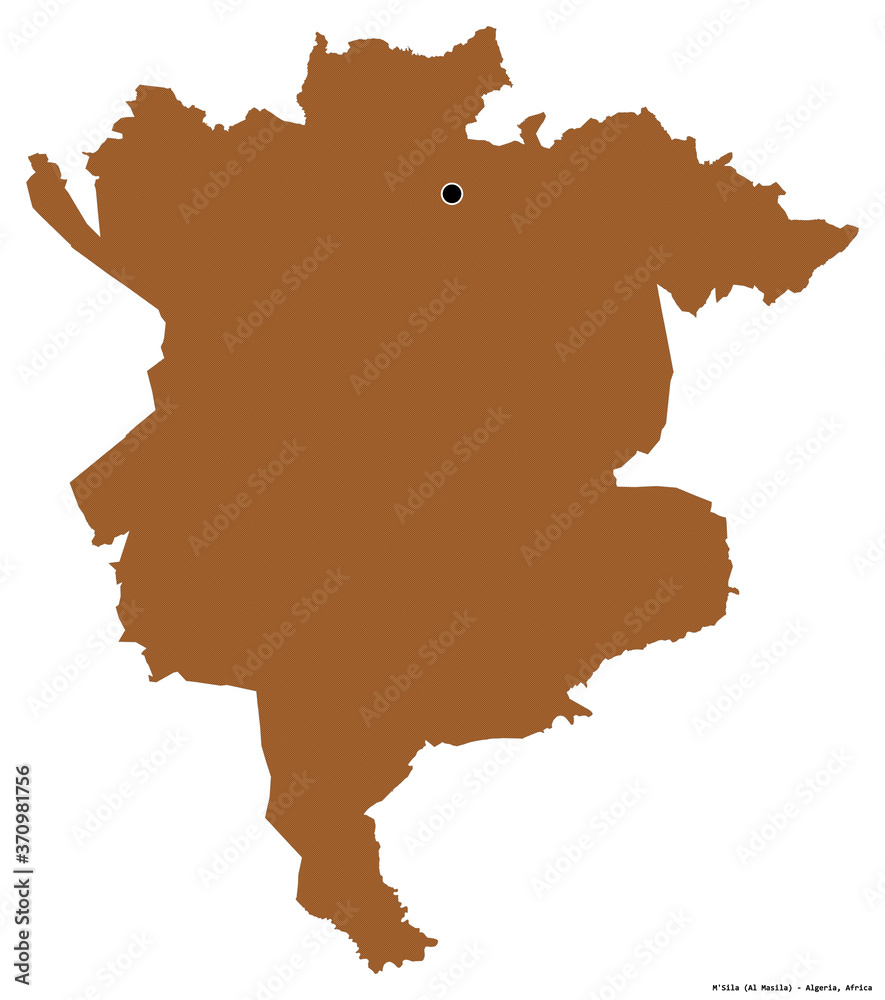M'Sila, province of Algeria, on white. Pattern M'Sila, province of Algeria, on white. Pattern