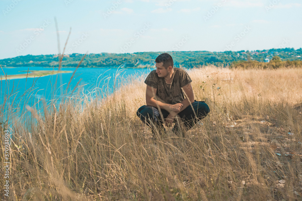 Psychology portrait of young man, guy with his minds and problems, lifestyle of modern guys Psychology portrait of young man, guy with his minds and problems, lifestyle of modern guys