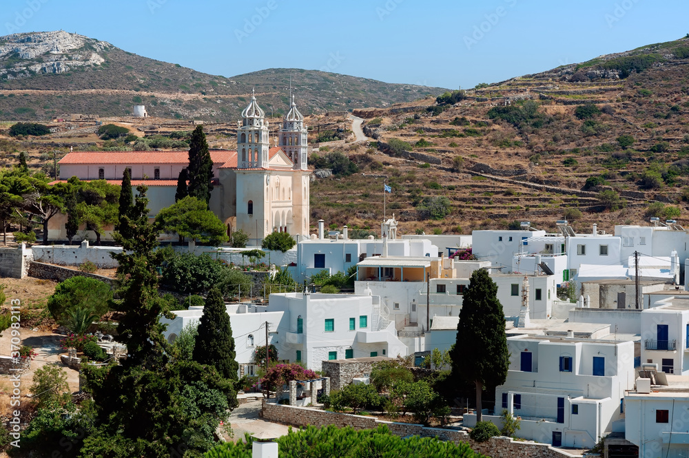 View to Lefkes village, Paros island, Greece