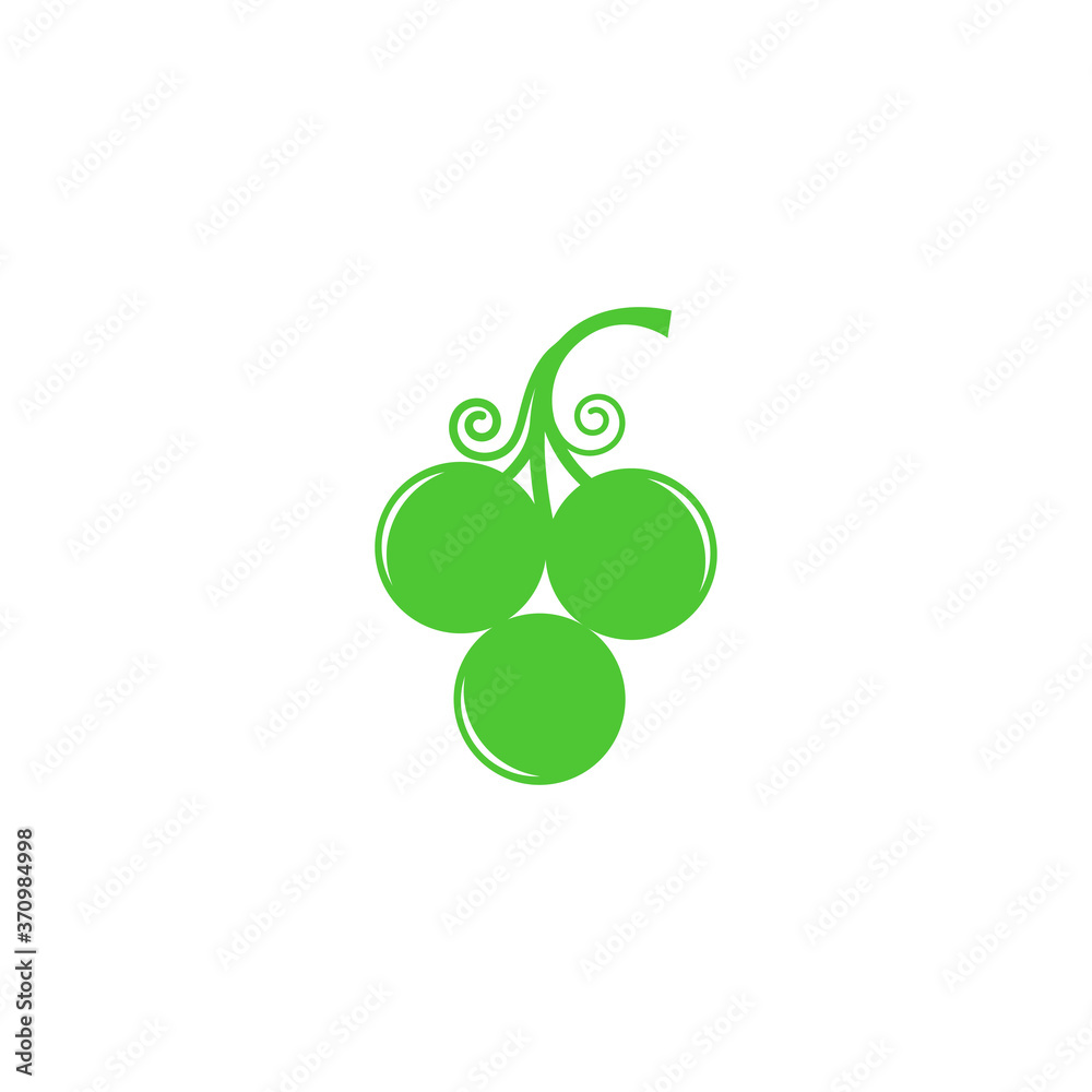 Grapes logo template vector icon illustration Grapes logo template vector icon illustration