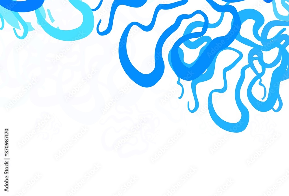 Obraz premium Light BLUE vector texture with abstract forms.