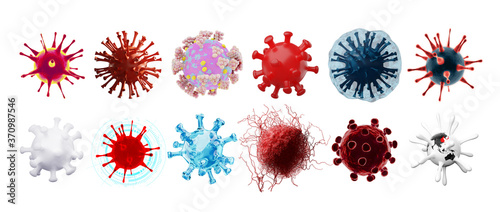 New covid-19 conoravirus outbreak. 3D illustration © Thaut Images