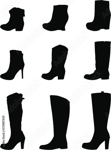 set of female shoes