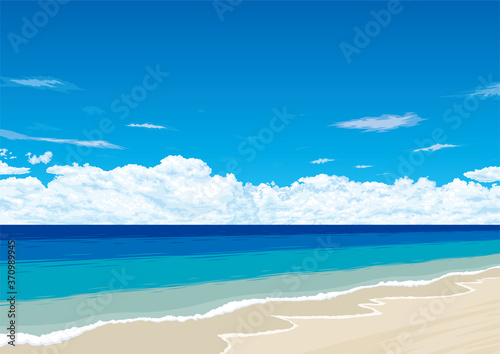 青い空と海　ビーチリゾート