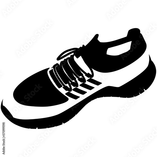 Sport shoes vector isolated on white