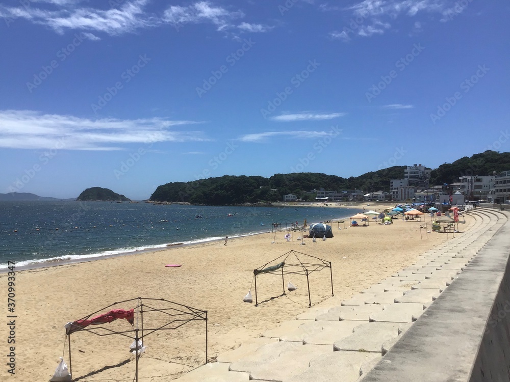 A beach on Shinojima called Sun Sun Beach