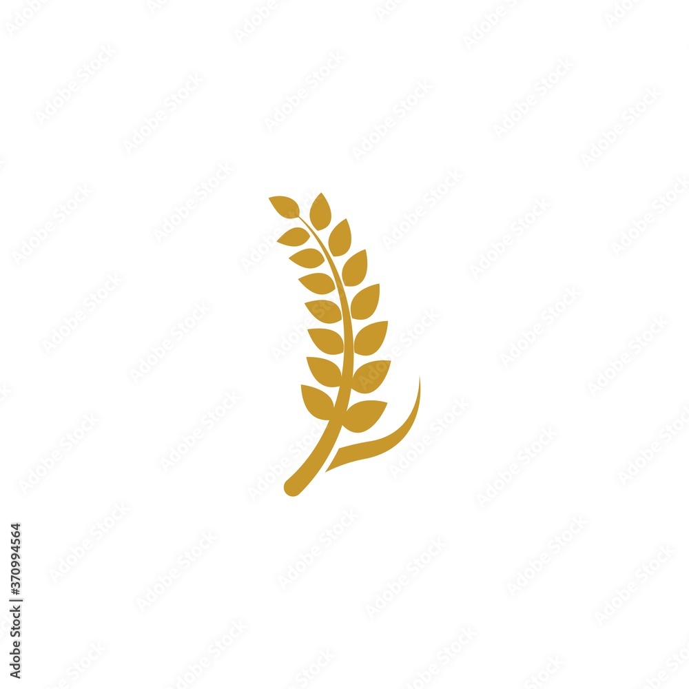Wheat logo template vector icon