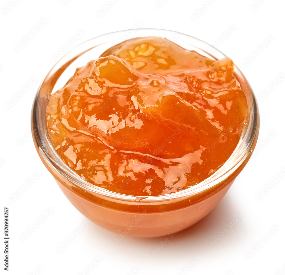 bowl of apricot jam bowl of apricot jam