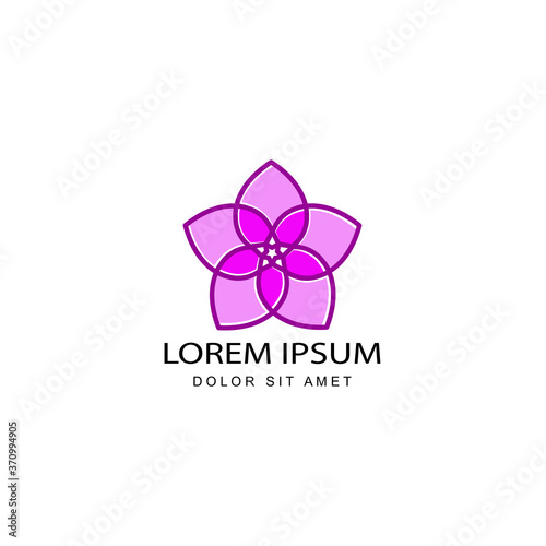 flower venus logo template design vector