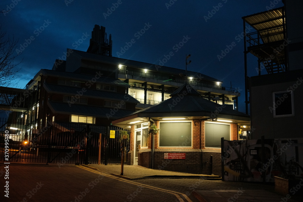 University of Sheffield building at night