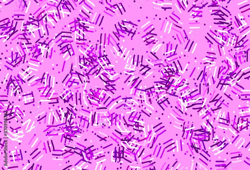 Light Purple vector pattern with sharp lines, dots. Light Purple vector pattern with sharp lines, dots.