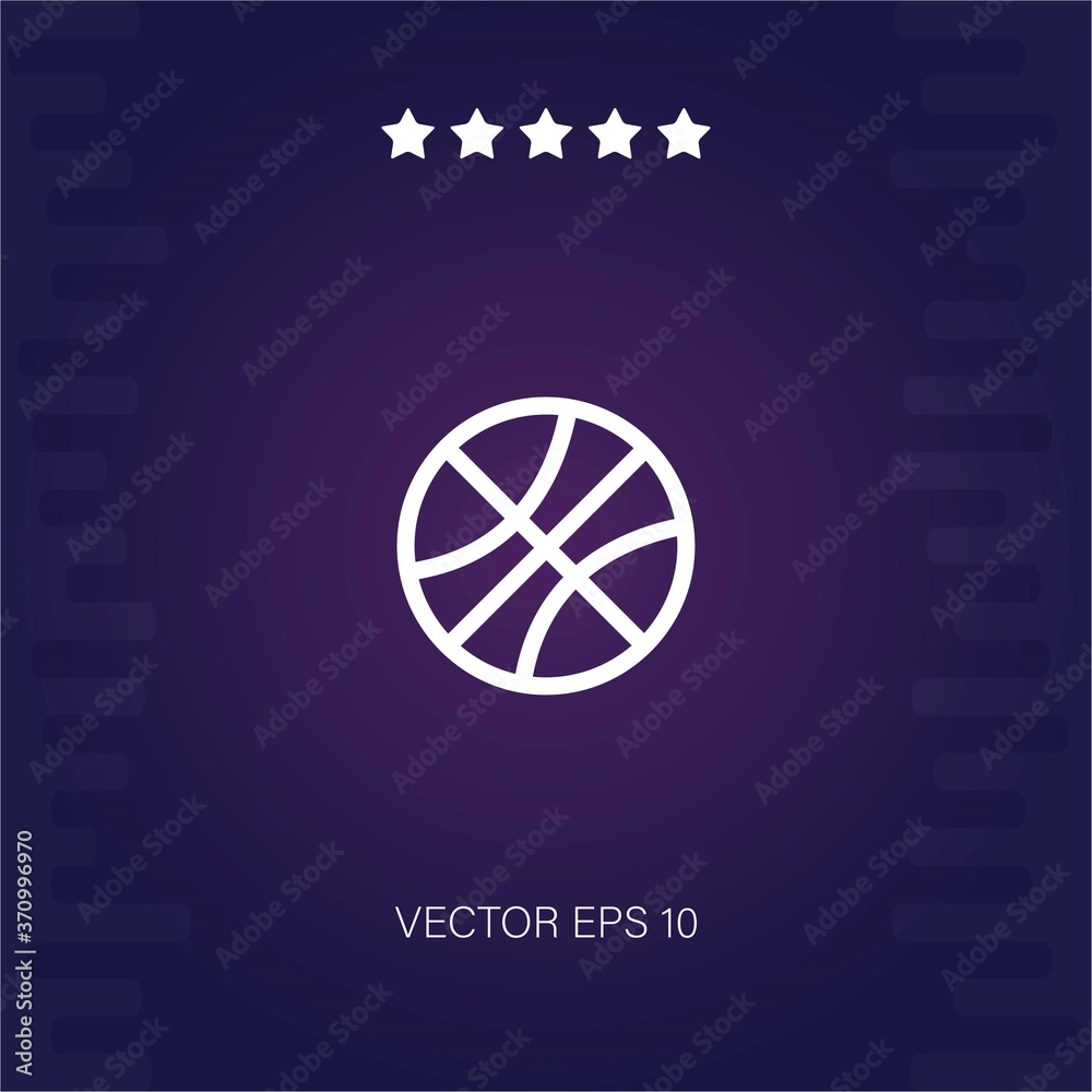 basketball vector icon modern illustration basketball vector icon modern illustration