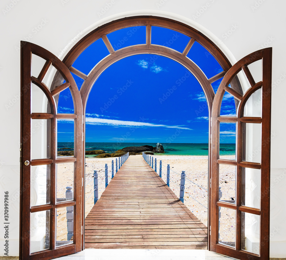 open door view of the gazebo Caribbean