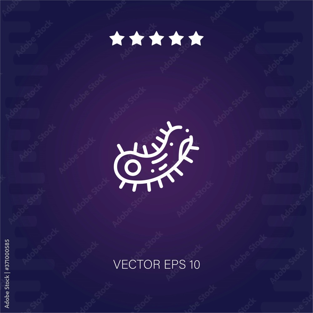 Obraz premium bacteria vector icon modern illustration