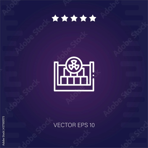 nuclear vector icon modern illustration