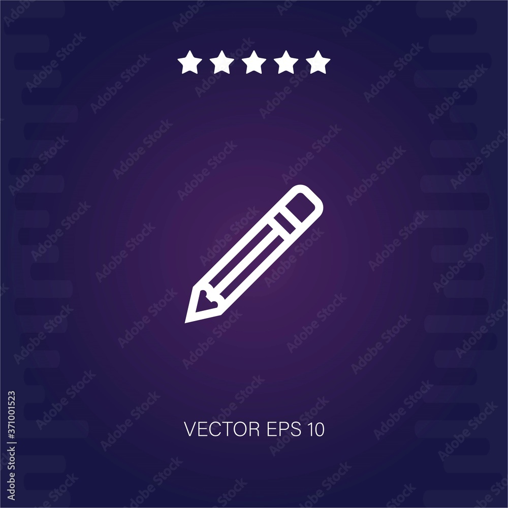 pencil vector icon modern illustration pencil vector icon modern illustration
