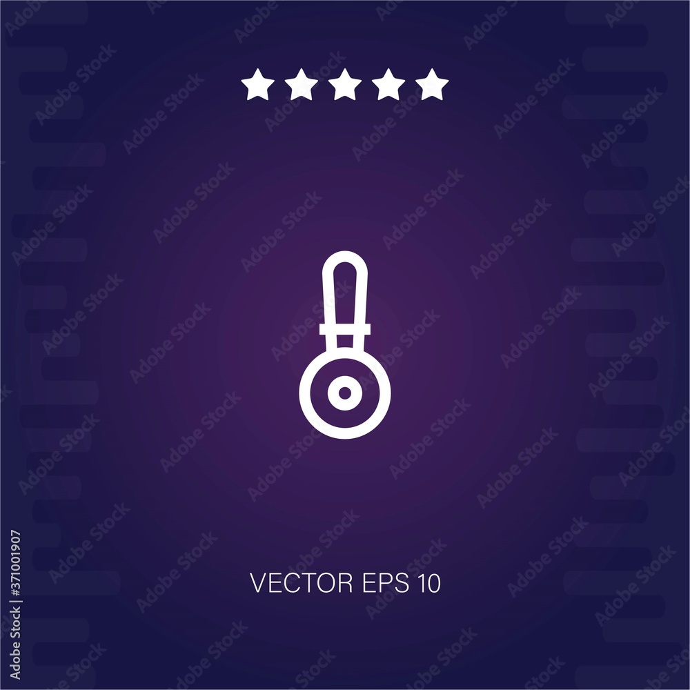 pizza cutter vector icon modern illustration