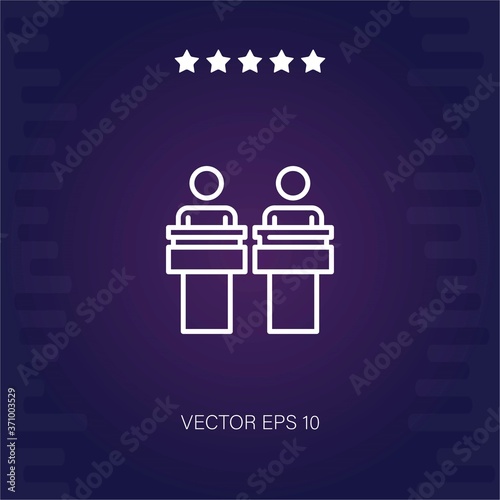 debate vector icon modern illustration