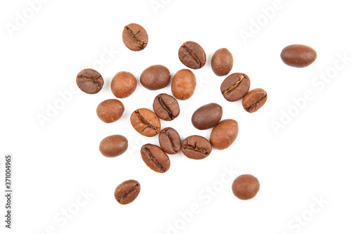 coffee beans isolated on white 