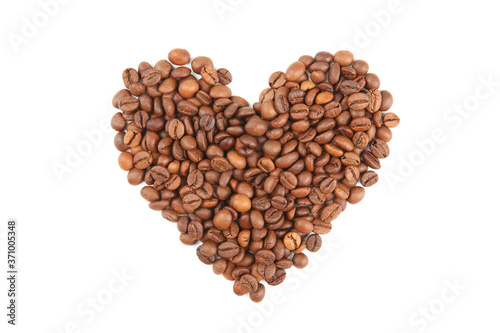 coffee beans isolated on white
