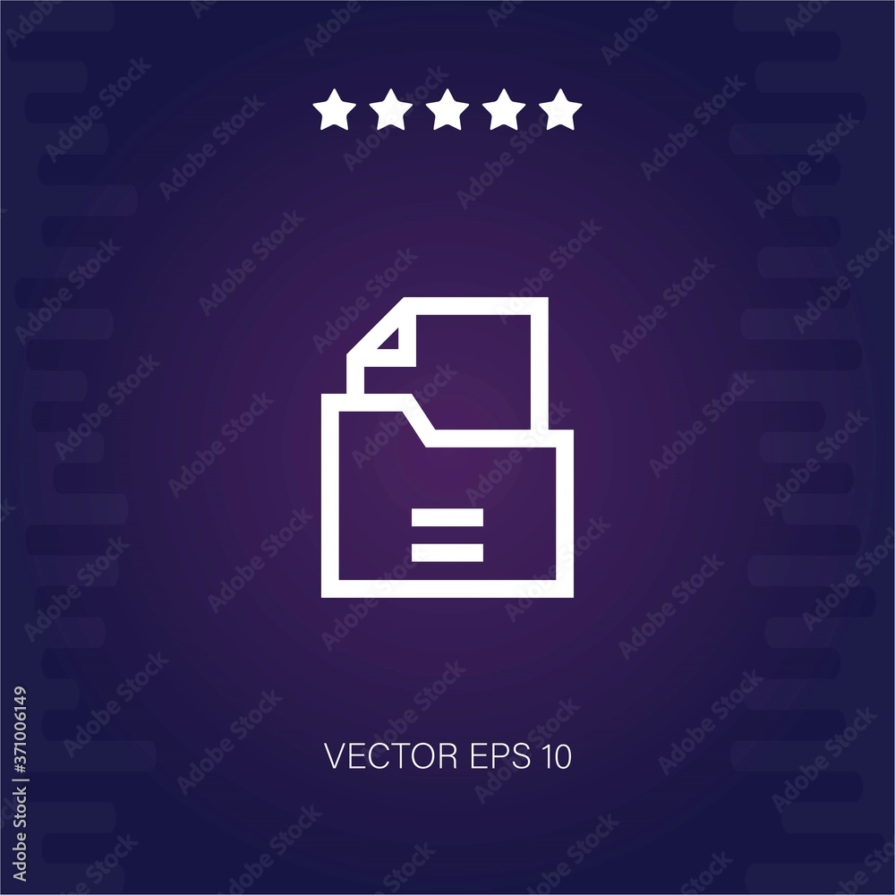 folder vector icon modern illustration folder vector icon modern illustration