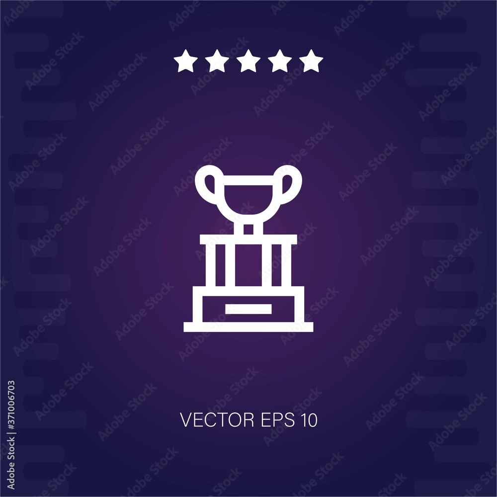 trophy vector icon modern illustration trophy vector icon modern illustration