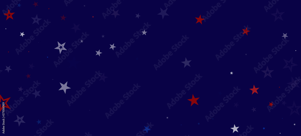National American Stars Vector Background. USA 4th of July 11th of November Independence Labor Veteran's Memorial President's Day 