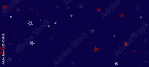 National American Stars Vector Background. USA 4th of July 11th of November Independence Labor Veteran's Memorial President's Day 