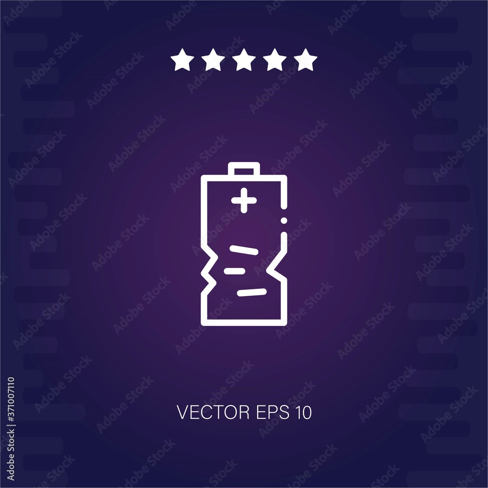 battery vector icon modern illustration battery vector icon modern illustration