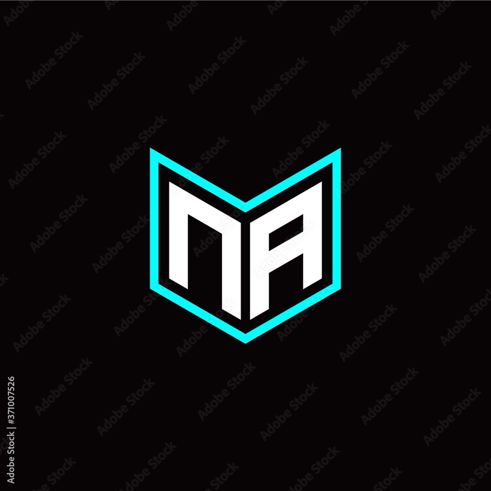 initial N A letter with book style logo template vector initial N A letter with book style logo template vector