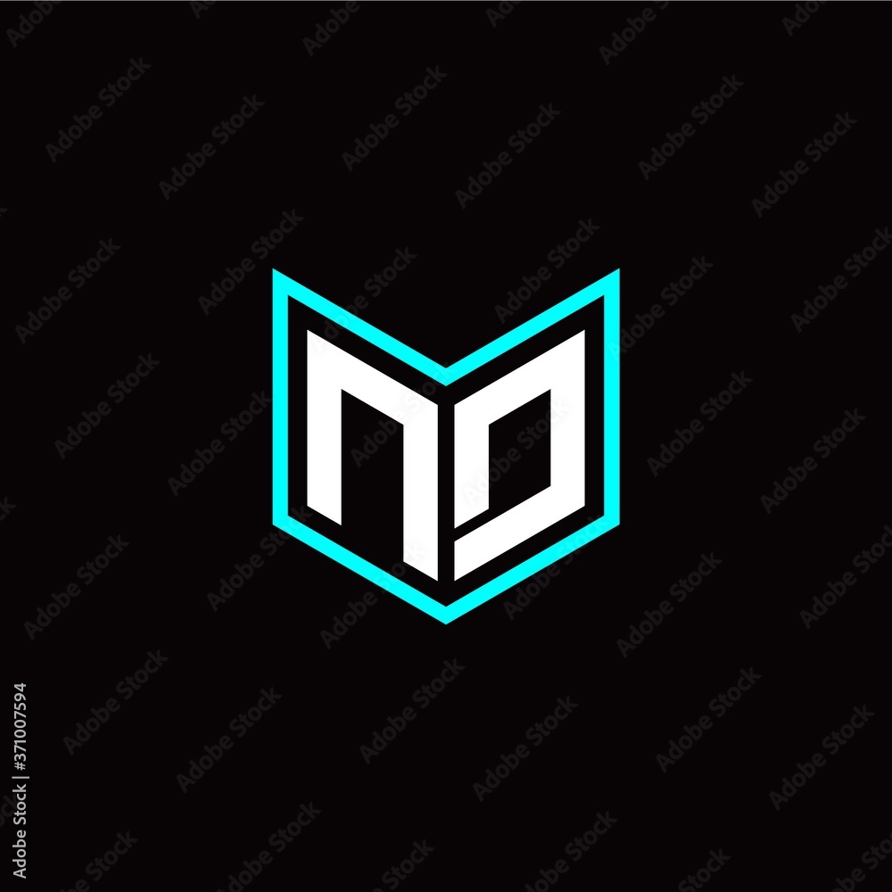 initial N D letter with book style logo template vector initial N D letter with book style logo template vector