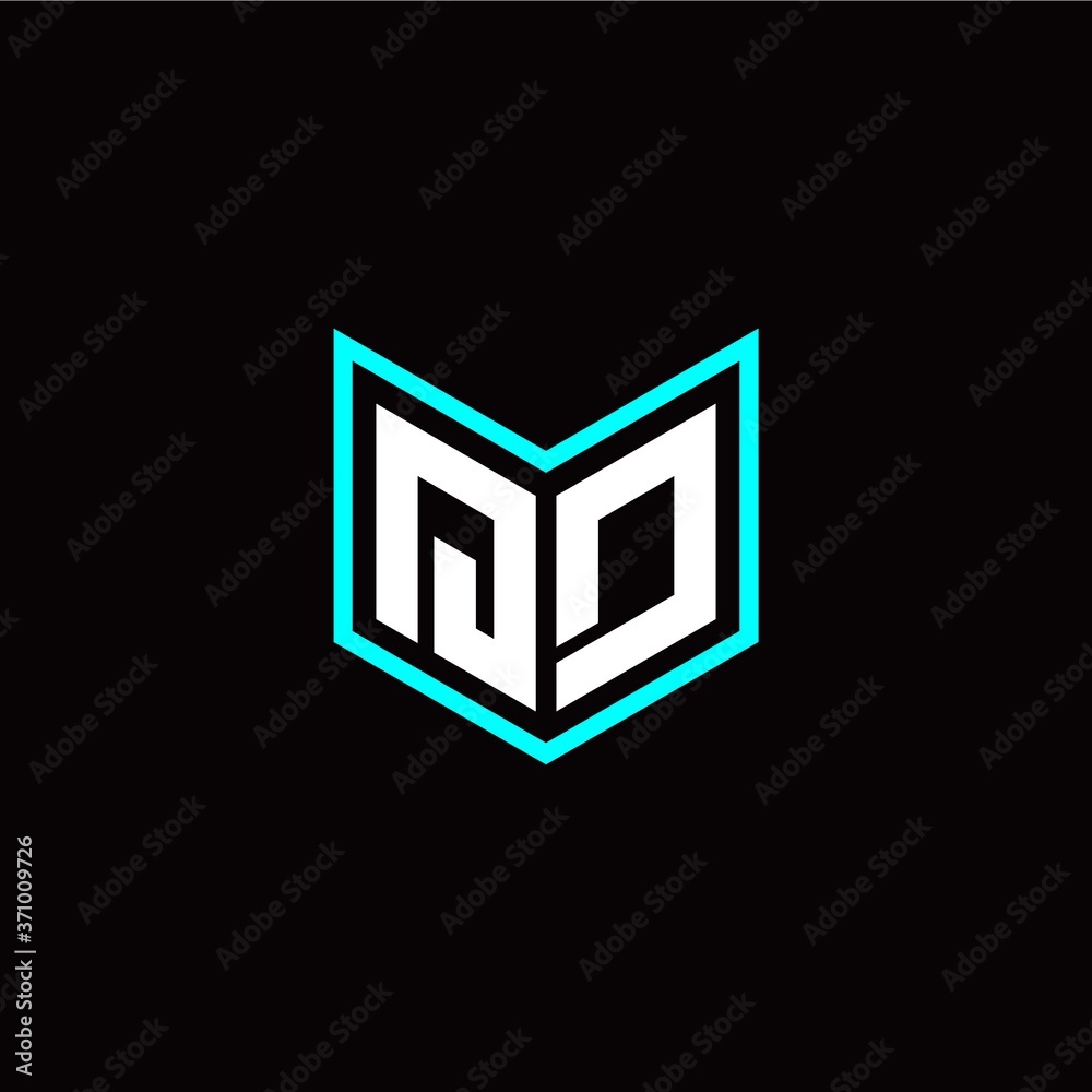 initial Q D letter with book style logo template vector initial Q D letter with book style logo template vector