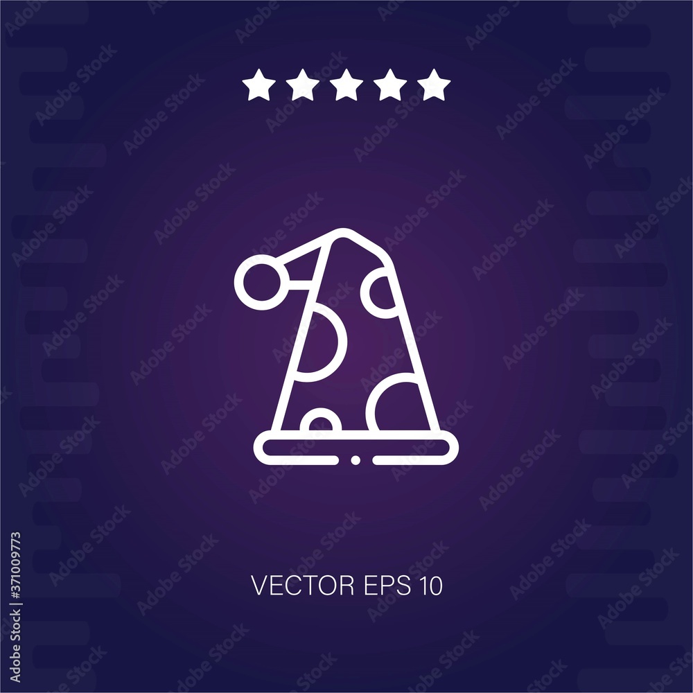 clown hat vector icon modern illustration