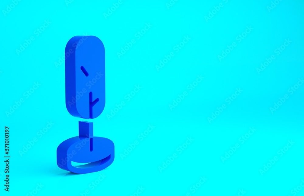 Blue Tree icon isolated on blue background. Forest symbol. Minimalism concept. 3d illustration 3D render. Blue Tree icon isolated on blue background. Forest symbol. Minimalism concept. 3d illustration 3D render.