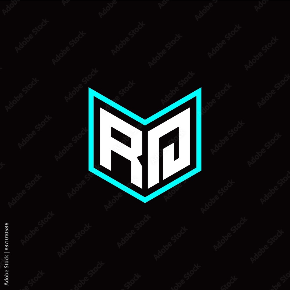 initial R Q letter with book style logo template vector initial R Q letter with book style logo template vector