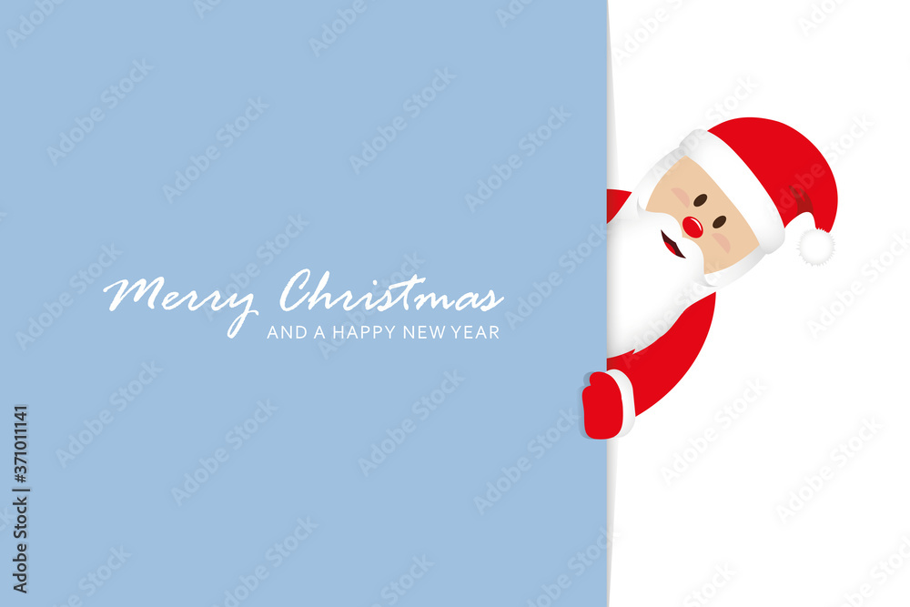 cute santa christmas greeting card vector illustration EPS10 cute santa christmas greeting card vector illustration EPS10